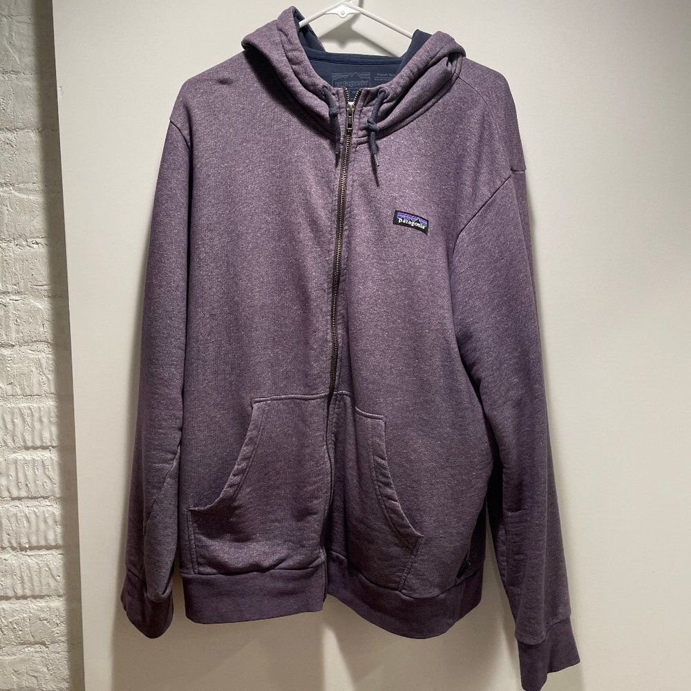 Patagonia French Terry Hoody Purple Size Large Men's